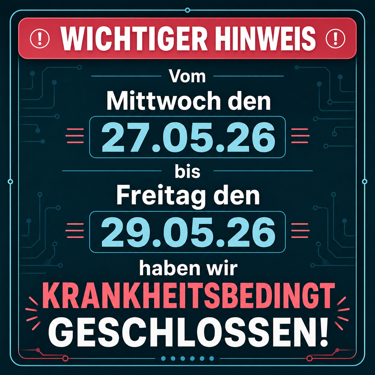 Hinweis - Bild