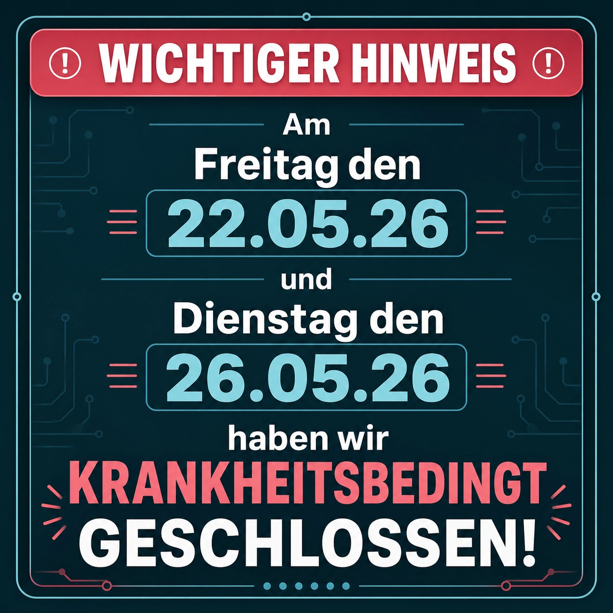 Hinweis - Bild